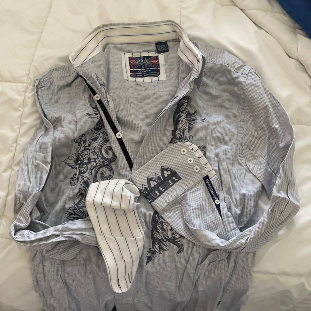 English Laundry fitted button up